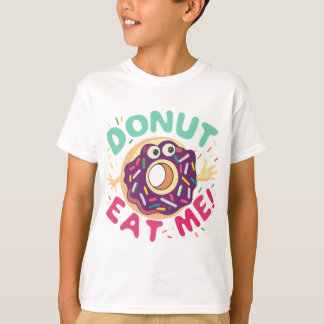 Donut isst mich, Niedliche Donut-Illustration T-Shirt