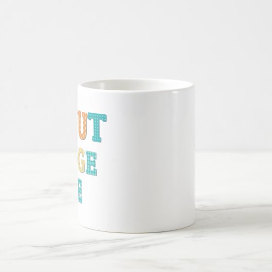Donut Judge Me Funny Monogram Qoute Kaffeetasse (Mittel)