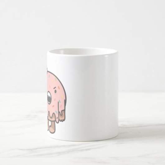 Donut Judge Me Monogram Pun Kaffeetasse (Mittel)
