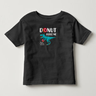 Donut Judge Me T-Rex, Funny Future Paleontology Kleinkind T-shirt
