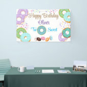 Donut Junge 2. Geburtstagsbanner Banner (Messeveranstaltung)