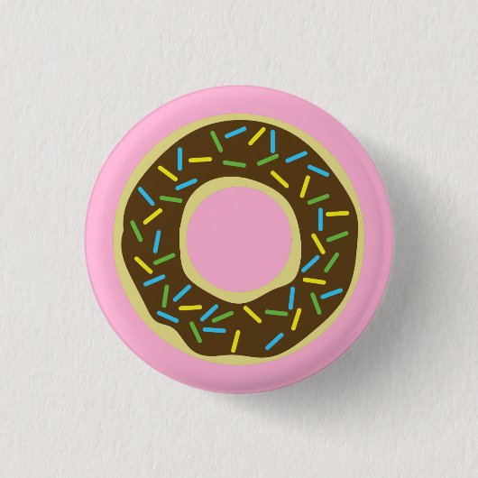 Donut Kids Geburtstagsparty Niedlich Button (Vorderseite)