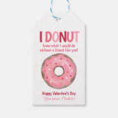 Donut Kids Valentine's day Geschenk Klassenzimmer Geschenkanhänger (Vorderseite)