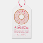 Donut Kids Valentinstag Geschenkanhänger (Vorderseite)
