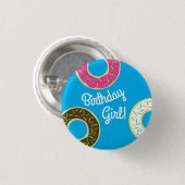 Donut Kindergeburtstag Party Button (Vorne & Hinten)