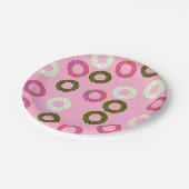 Donut Kindergeburtstag Party Pappteller (Schrägansicht)