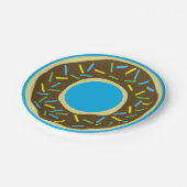 Donut Kindergeburtstag Party Pappteller (Schrägansicht)