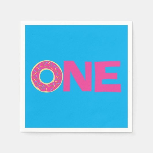 Donut Kindergeburtstag Party Serviette (Vorderseite)