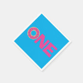 Donut Kindergeburtstag Party Serviette (Ecke)