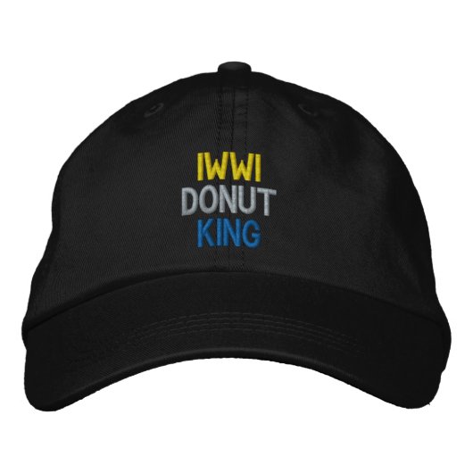 DONUT KING Mütze Bestickte Baseballkappe (Vorderseite)
