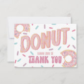 Donut Know How Dankeskarte (Vorderseite)