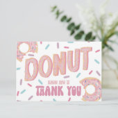 Donut Know How Dankeskarte (Stehend Vorderseite)