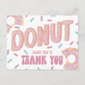 Donut Know How zum Dank Ihrer Karte (Vorderseite)