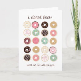 Donut Know Vielen Dank Dankeskarte