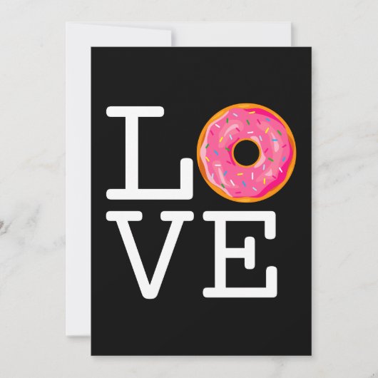 Donut Liebe Feiertagskarte (Vorderseite)