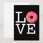 Donut Liebe Feiertagskarte (Vorne/Hinten)