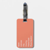 Donut Liebe Gepäckanhänger (Rückseite vertikal)