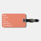 Donut Liebe Gepäckanhänger (Rückseite horizontal)