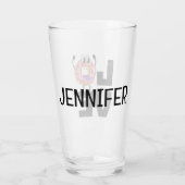 Donut Liebe Glas (Rückseite)