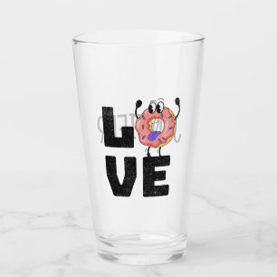 Donut Liebe Glas