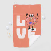 Donut Liebe Golfhandtuch (Insitu)