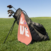 Donut Liebe Golfhandtuch (Gras)