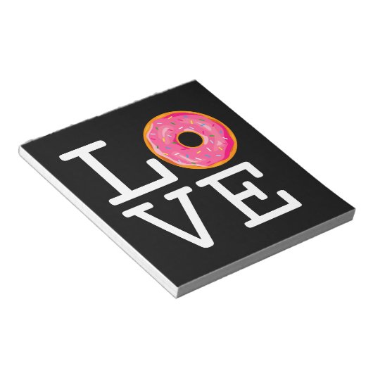 Donut Liebe Notizblock (angewinkelt)