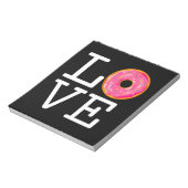 Donut Liebe Notizblock (Rotiert)