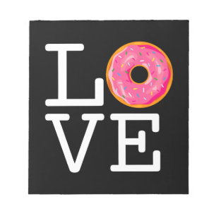 Donut Liebe Notizblock
