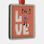 Donut Liebe Ornament Aus Metall (Rechts)