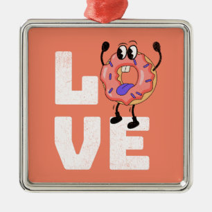 Donut Liebe Ornament Aus Metall