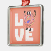 Donut Liebe Ornament Aus Metall (Links)
