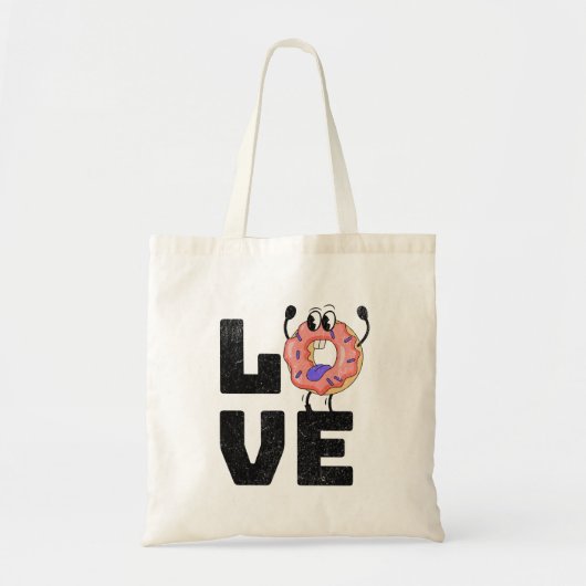 Donut Liebe Tragetasche (Vorne)