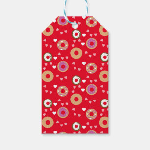 Donut Liebe Valentinstag Herz rosa Rot Geschenkanhänger