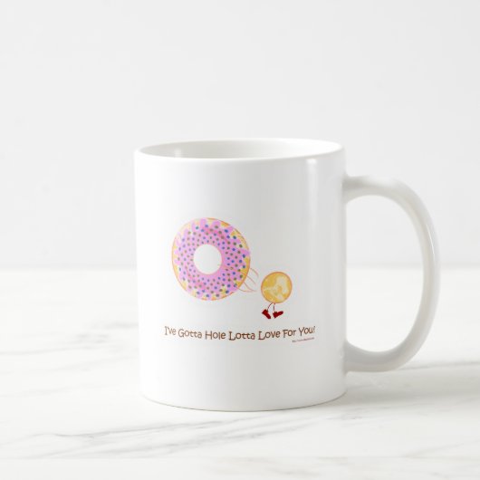 Donut-Loch Liebe Kaffeetasse (Rechts)
