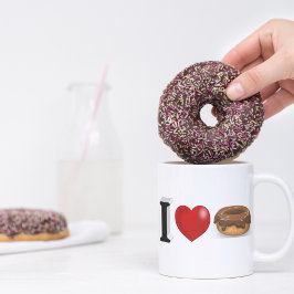 Donut Lover Hälfte Kaffeetasse