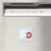 Donut Lover Magnet Blue (In Situ (Geschirrspüler))