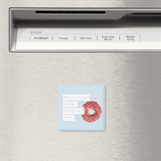 Donut Lover Magnet Blue (In Situ (Geschirrspüler))