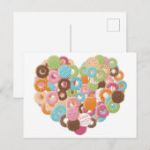 Donut Lover Postkarte (Vorne/Hinten)