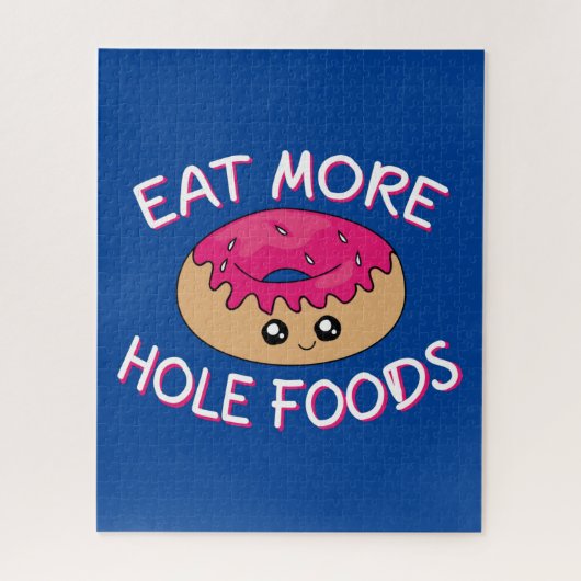 Donut Lover Pun - Essen Sie mehr gestohlene Lebens Puzzle (Vertikal)