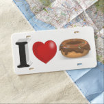 Donut Lover US Nummernschild<br><div class="desc">Nummernschild für diejenigen,  die gerne Donuts und eine Tasse Kaffee.</div>
