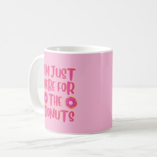 Donut Lovers Mug Pink Kaffeetasse (Vorderseite Links)