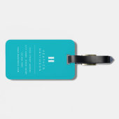 Donut Luggage Tag Gepäckanhänger (Rückseite horizontal)