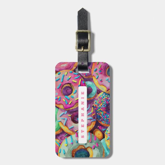 Donut Luggage Tags Gepäckanhänger (Vorderseite vertikal)