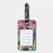 Donut Luggage Tags Gepäckanhänger (Rückseite vertikal)