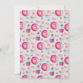 Donut Macarons und Cupcake Generic Party laden ein Einladung (Rückseite)