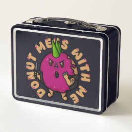 Donut mich mit mir metall brotdose