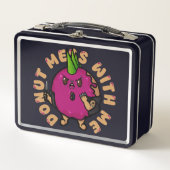 Donut mich mit mir metall brotdose (Vorderseite)