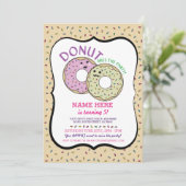 Donut Miss das Party Geburtstag Einladung Doughnut (Stehend Vorderseite)
