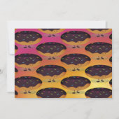 Donut Miss Diese Schokolade mattierter Geburtstag Einladung (Rückseite)